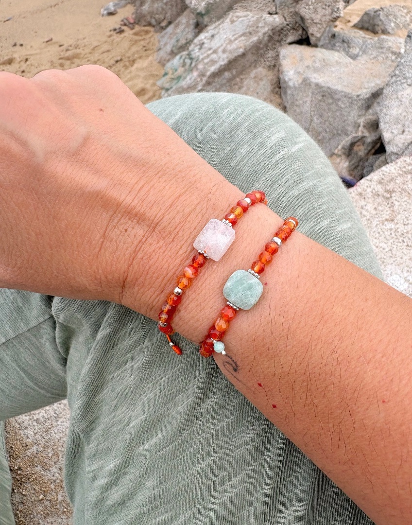 Pulsera cornalina naranja