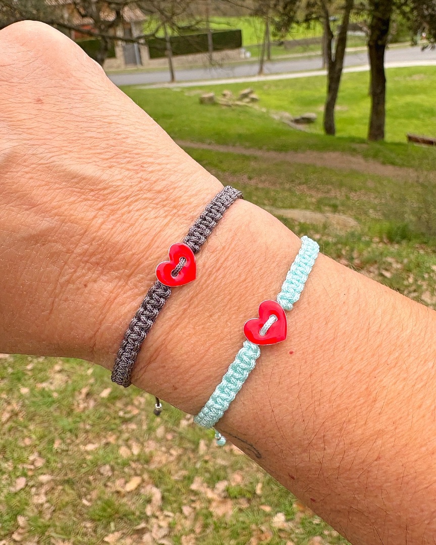Pulsera Cuore plata de ley