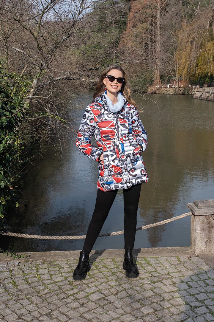 Chaquet&oacute;n estampado