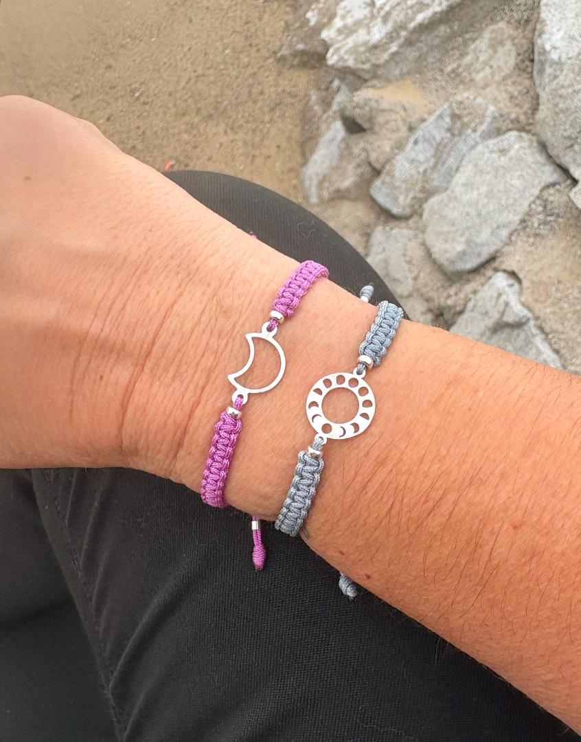 Pulsera media luna o etapas de la luna