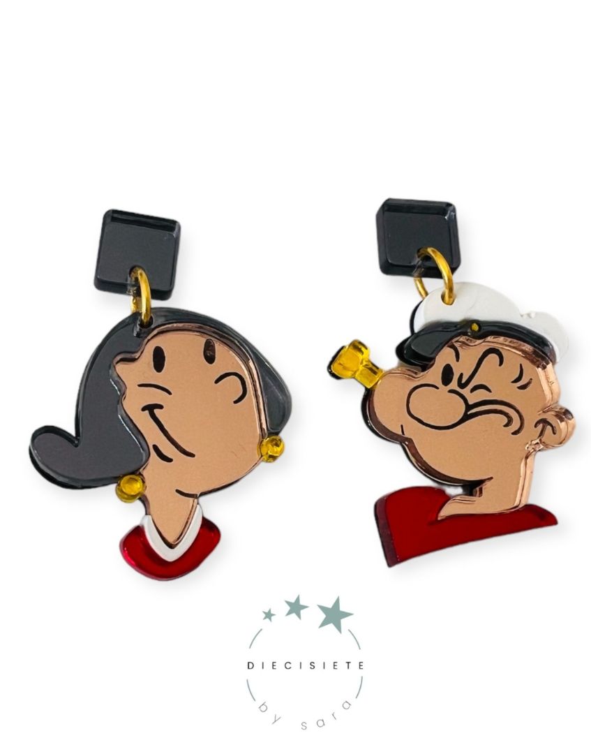 Pendientes Olivia y Popeye