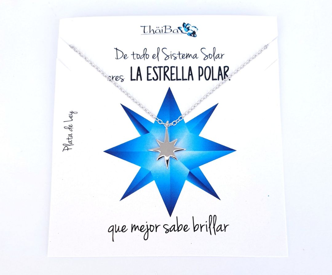 Collar plata estrella polar