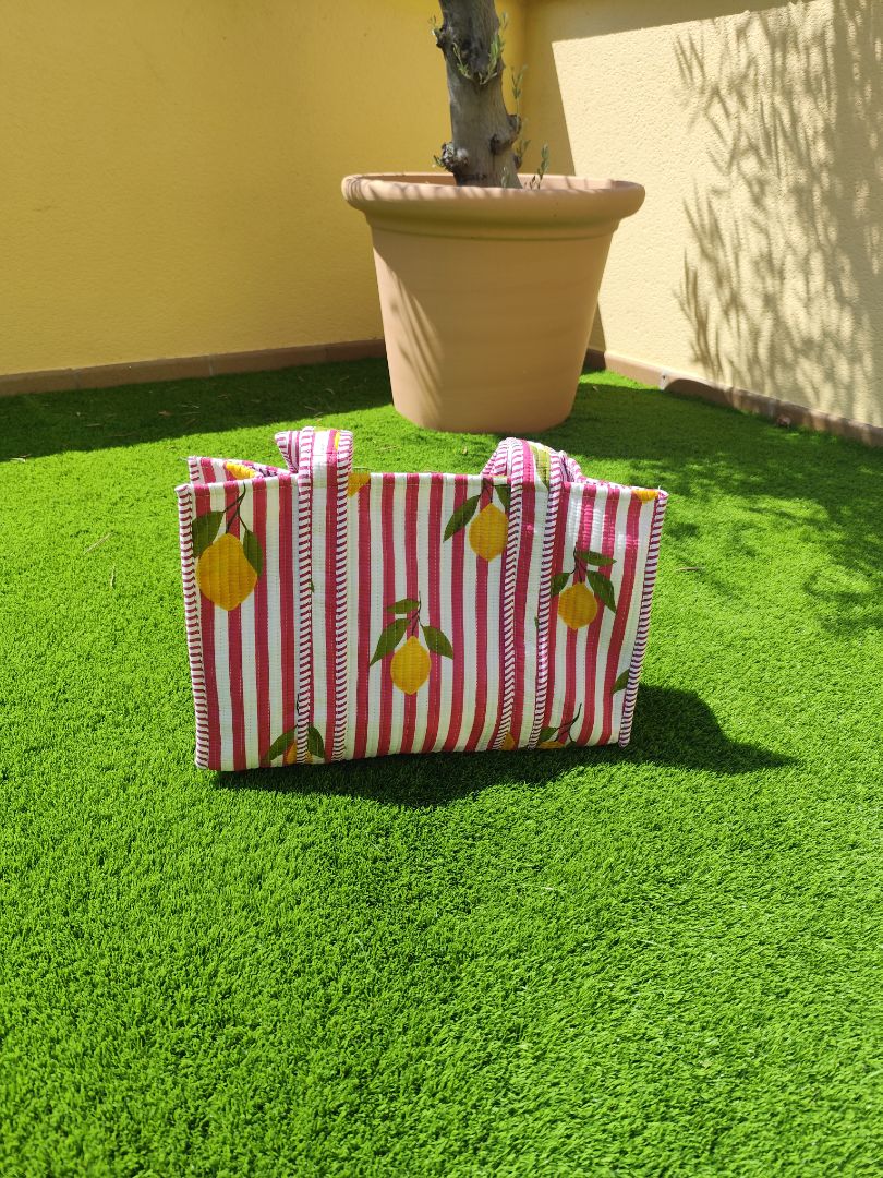 Tote bag rosa limones