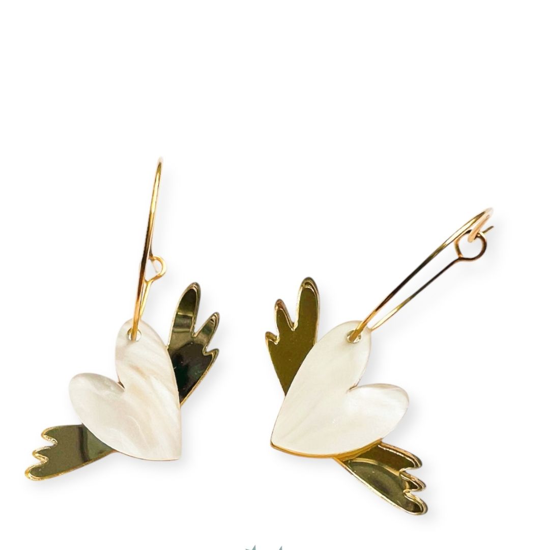 Pendientes corazón alad