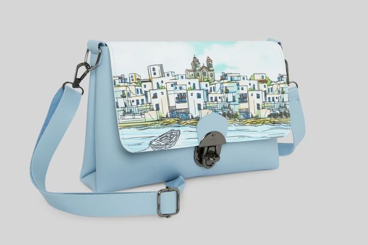 Bolso Bandolera Pueblo Mediterraneo