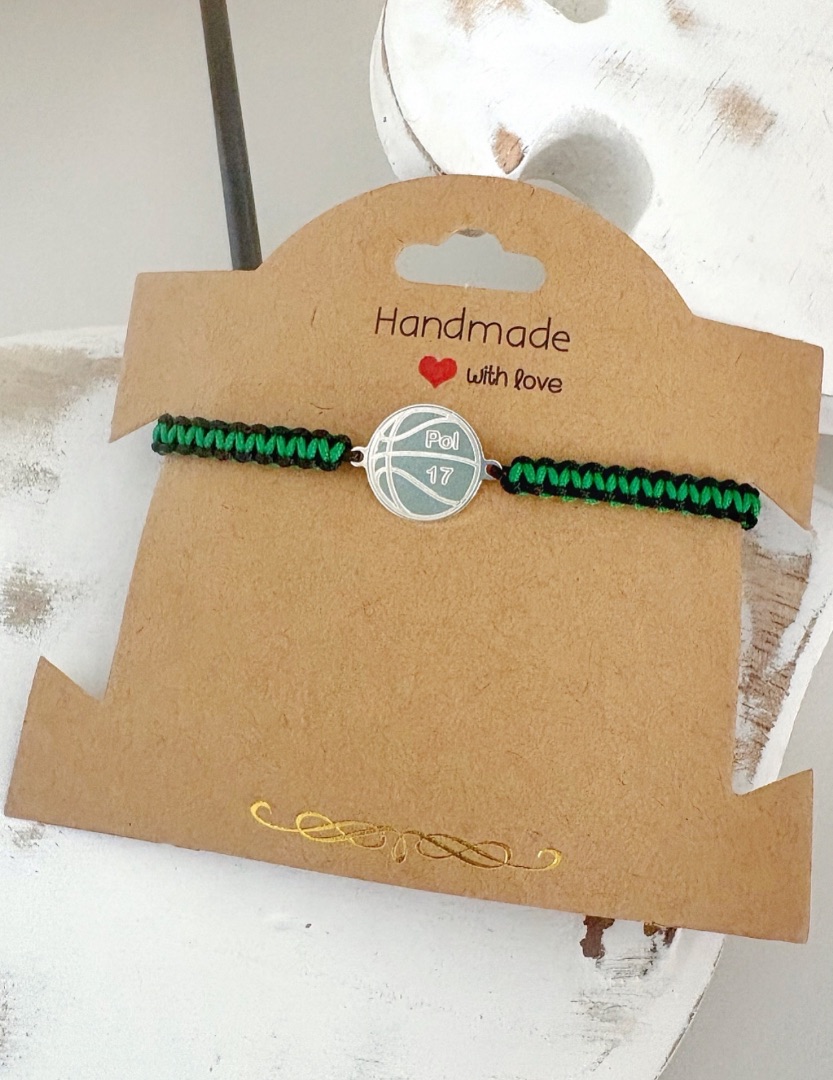 Pulsera pelota de básquet o fútbol plata de ley