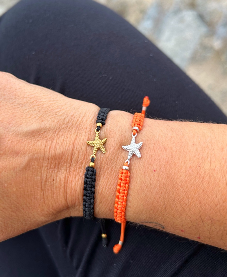 Pulsera estrella de mar plata de ley