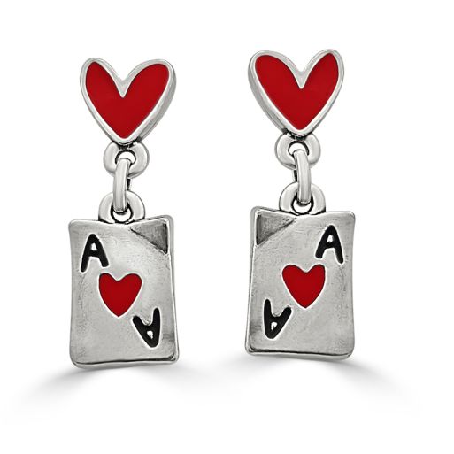 PENDIENTES "AS DE CORAZONES"