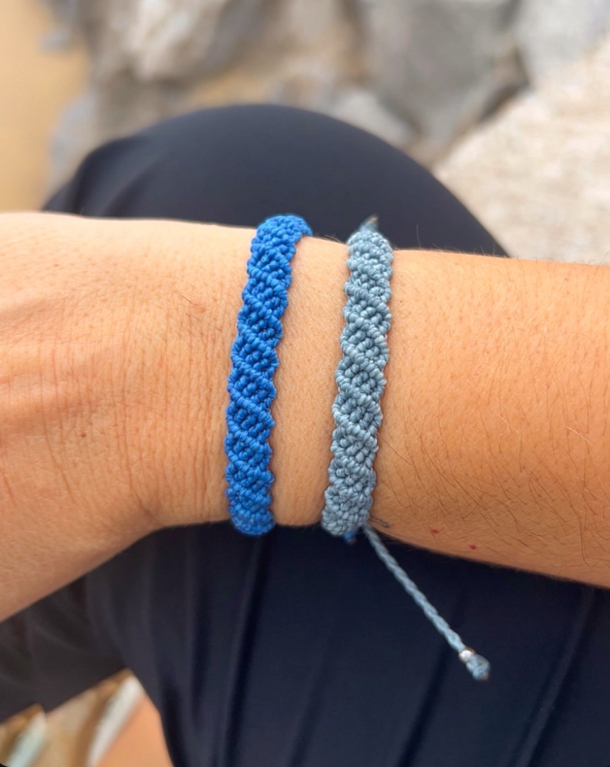 Pulsera macramé cenefa