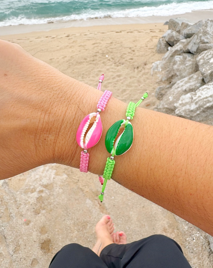 Pulsera concha  de mar de cauri