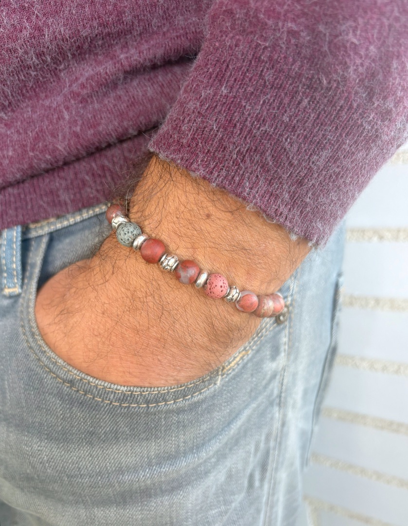 Pulseras elásticas para ellos🤎🩶