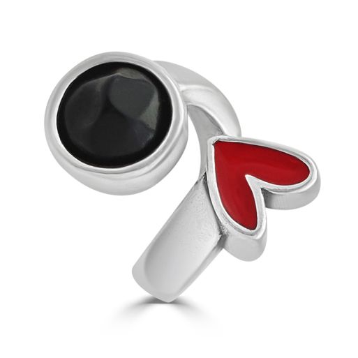 ANILLO "LOCO AMOR VS PERLA NEGRA" PLATA