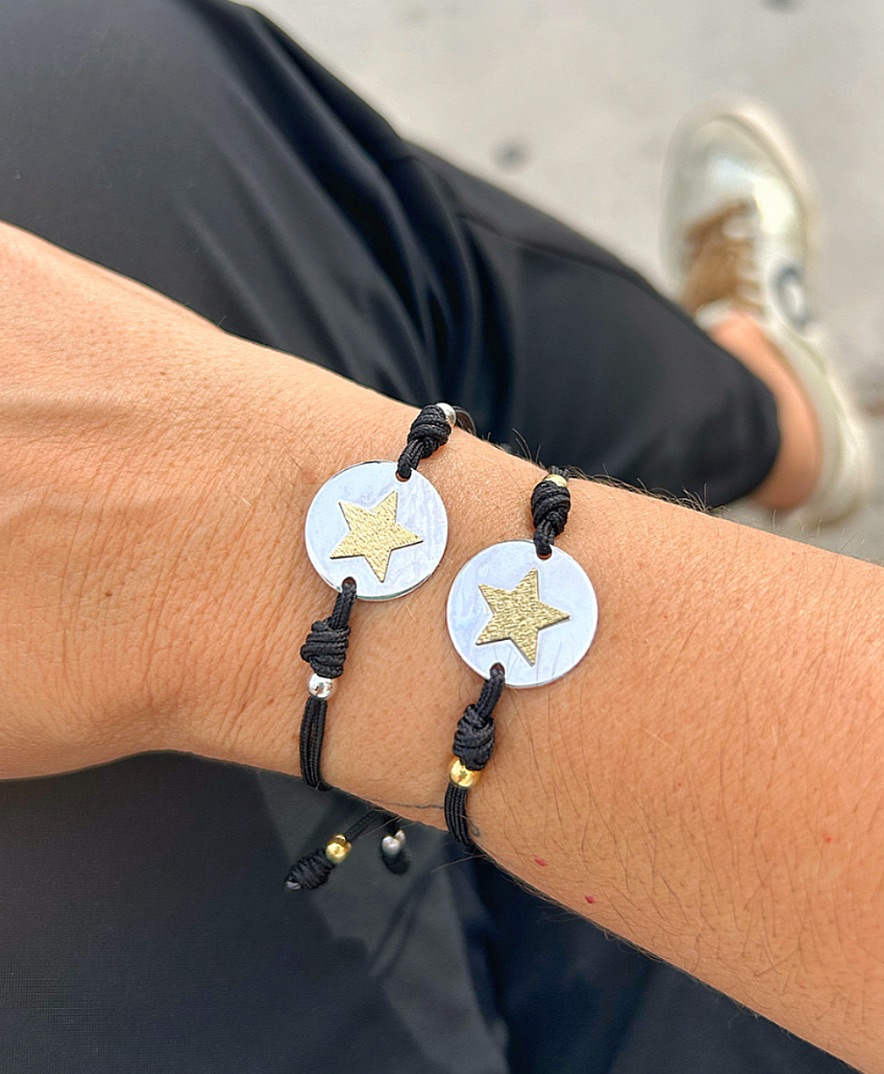 Pulsera estrella en plata de ley