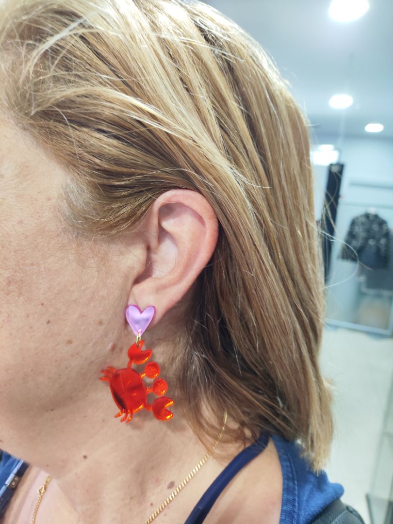 Pendientes cangrejo